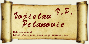 Vojislav Pelanović vizit kartica